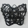 Iron Thread Component Handmade Lead-free, Butterfly 35x30mm, Sold by Bag
