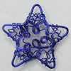 Iron Thread Component Handmade Lead-free, Star 40mm, Sold by Bag