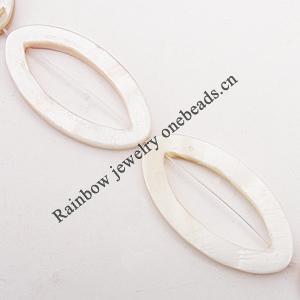 Natural Shell Beads, Horse Eye 37x19mm Hole:About 1mm, Sold by 16-inch Strand