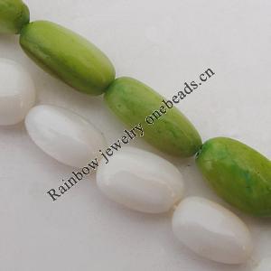 Natural Shell Beads, Oval 10x05mm Hole:About 1mm, Sold by 16-inch Strand