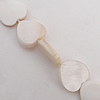 Natural Shell Beads, Heart 16x3mm Hole:About 1mm, Sold by 16-inch Strand