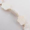 Natural Shell Beads, Flower 17x3mm Hole:About 1mm, Sold by 16-inch Strand