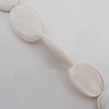 Natural Shell Beads, Horse Eye 12x17x3mm Hole:About 1mm, Sold by 16-inch Strand