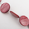 Natural Shell Beads, Flat Round 24x4mm Hole:About 1mm, Sold by 16-inch Strand