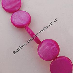 Natural Shell Beads, Flat Round 10x3mm Hole:About 1mm, Sold by 16-inch Strand