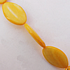 Natural Shell Beads, Horse Eye 14x21x4mm Hole:About 1mm, Sold by 16-inch Strand
