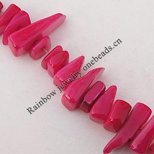 Natural Shell Beads, 3-7x7-16mm Hole:About 1mm, Sold by 16-inch Strand