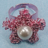  Handmade Ring, Iron Lead-free, Ring size:16-20mm, 27mm, Sold By Bag