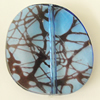 Transparent Acrylic Bead, 30x30mm Hole:1.5mm, Sold by Bag 