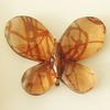 Transparent Acrylic Bead, Butterfly 30x23mm Hole:1.5mm, Sold by Bag 