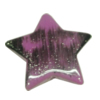Painted Spray-paint Colorful Acrylic Beads, Star 37mm Hole:2mm, Sold by Bag