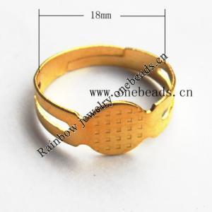 Iron Ring, Lead-free 18mm in inner diameter,Sold by Bag