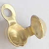 Bead Tips, Brass Lead-Free, about 7.5mm long, 4mm wide, hole: 1.5mm, Sold by Bag 