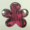 Painted Spray-paint Colorful Acrylic Beads, Flower 46mm Hole:3mm, Sold by Bag
