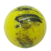 Painted Spray-paint Colorful Acrylic Beads, Round 12mm Hole:2mm, Sold by Bag