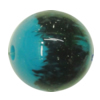 Painted Spray-paint Colorful Acrylic Beads, Round 16mm Hole:3mm, Sold by Bag