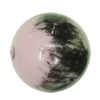 Painted Spray-paint Colorful Acrylic Beads, Round 20mm Hole:2.5mm, Sold by Bag