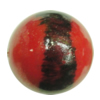 Painted Spray-paint Colorful Acrylic Beads, Round 28mm Hole:3.5mm, Sold by Bag