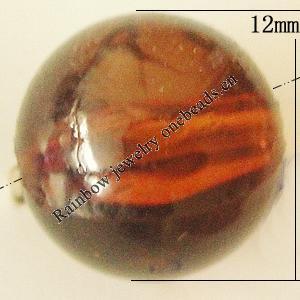 Transparent Acrylic Bead, Round 12mm Hole:2mm, Sold by Bag 