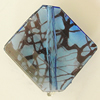 Transparent Acrylic Bead, Diamond 26x28mm Hole:2mm, Sold by Bag 