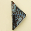 Transparent Acrylic Bead, Triangle 43x21mm Hole:2mm, Sold by Bag 