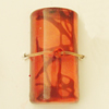 Transparent Acrylic Bead, Half Column 25x12mm Hole:2mm, Sold by Bag 