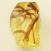 Transparent Acrylic Bead, Twist Oval 18x12mm Hole:2mm, Sold by Bag 