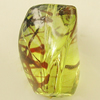 Transparent Acrylic Bead, Twist Oval 25x18mm Hole:2mm, Sold by Bag 