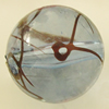 Transparent Acrylic Bead, Round 28mm Hole:3mm, Sold by Bag
