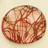 Transparent Acrylic Bead, Nugget 48x38mm Hole:2mm, Sold by Bag