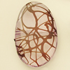 Transparent Acrylic Bead, Nugget 52x31mm Hole:2mm, Sold by Bag