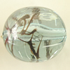 Transparent Acrylic Bead, Round 24x20mm Hole:1.5mm, Sold by Bag