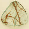 Transparent Acrylic Bead, Triangle 26x26mm Hole:1mm, Sold by Bag
