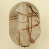 Transparent Acrylic Bead, Oval 28x20mm Hole:5mm, Sold by Bag