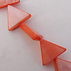 Natural Shell Beads, Triangle 15x13x3mm Hole:About 1mm, Sold by 16-inch Strand