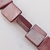 Natural Shell Beads, Square 12x3mm Hole:About 1mm, Sold by 16-inch Strand