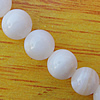 Natural Shell Beads, Round 7mm Hole:About 1mm, Sold by 16-inch Strand