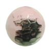 Painted Spray-paint Colorful Acrylic Beads, Faceted Round 18mm Hole:2mm, Sold by Bag