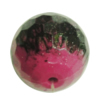 Painted Spray-paint Colorful Acrylic Beads, Faceted Round 20mm Hole:2mm, Sold by Bag