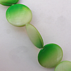  Paint (Spray-paint) Shell Beads, Flat Round 20x3mm Hole:About 1mm, Sold 16-Inch Strand