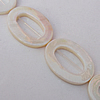 AB Color Shell Beads, Outside Diameter:20x28mm, Inside Diameter:11x18mm, Sold by 16-inch Strand
