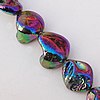 AB Color Shell Beads, 16-18mm Hole:About 1mm, Sold by 16-inch Strand