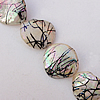 AB Color Shell Beads, 11-25mm Hole:About 1mm, Sold by 16-inch Strand