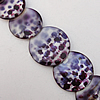  Paint (Spray-paint) Shell Beads, Flat Round 15-30mm Hole:About 1mm, Sold 16-Inch Strand