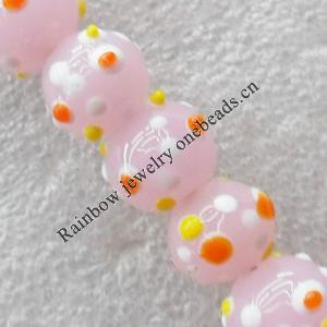 Lampwork Beads, Round 14mm Hole:About 1.5mm, Sold by PC