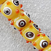 Lampwork Beads, Cube 8mm Hole:About 1.5mm, Sold by PC