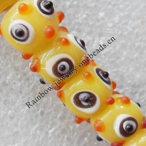 Lampwork Beads, Cube 8mm Hole:About 1.5mm, Sold by PC