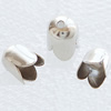 Jewelry Terminators, Cord End Caps, Iron, Lead-free, 7mm long, 5mm wide, Hole: about 1.5mm, Sold by bag