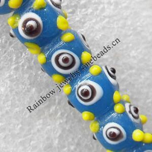 Lampwork Beads, Cube 8mm Hole:About 1.5mm, Sold by PC