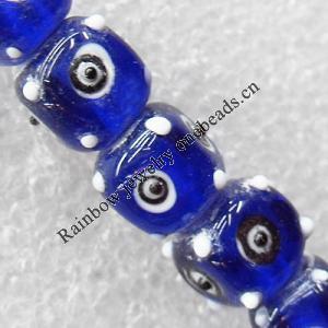 Lampwork Beads, Cube 8mm Hole:About 1.5mm, Sold by PC